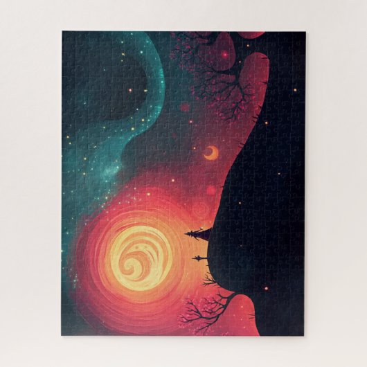 grillige magische wereld legpuzzel (Verticaal)