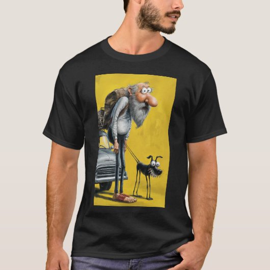 grillige man t-shirt (Voorkant)