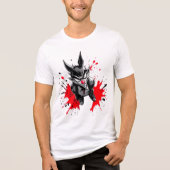 grillige manga-vibes Tri-Blend shirt (Voorkant)