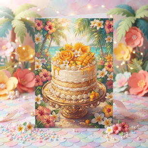 Grillige Mango Kokos Cake   Gefeliciteerd Gigi Kaart