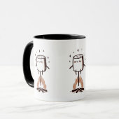 grillige marshmallow die zichzelf roostert mok (Voorkant links)