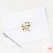 Grillige meisje bij honing Pot Label (Envelop)