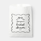 Grillige met de hand getekende boog bruidsdouche bedankzakje (Voorkant)