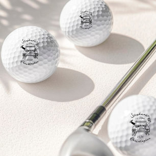 Grillige met de hand getekende krabbels stel pas g golfballen