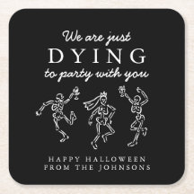 Grillige met de hand getekende skeletten Halloween