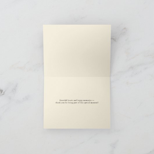 Grillige met de hand getekende wijngaard wijn drui bedankkaart (Binnen)