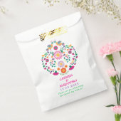 grillige mexicaanse fiesta bloemenbruiloft Torteld Bedankzakje (Gezegeld)