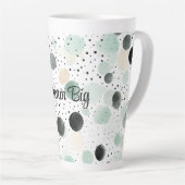 Grillige Mint Zwarte Crème Stippen Latte Mok (Rechterhoek)