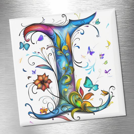 Grillige monogram I Magneet