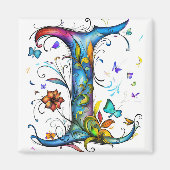 Grillige monogram I Magneet (Voorkant)