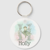 Grillige Monogram Letter H Sleutelhanger (Voorkant)