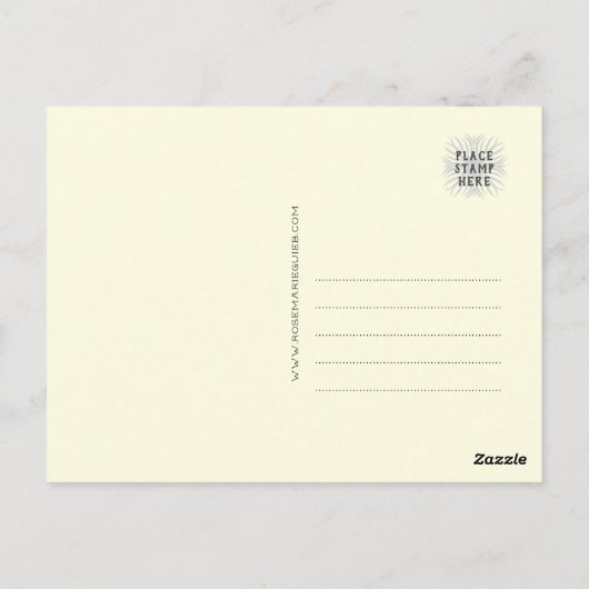 Grillige Mozaïek Flamingo Ontwerp Briefkaart (Achterkant)