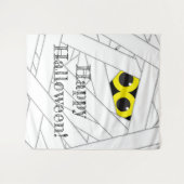 Grillige Mummie Halloween Feest Achtergrond Wandkleed (Voorkant (horizontaal))