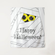 Grillige Mummie Halloween Feest Achtergrond