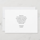 grillige nacht grote maan landschapsfeest bedankkaart (Achterkant)