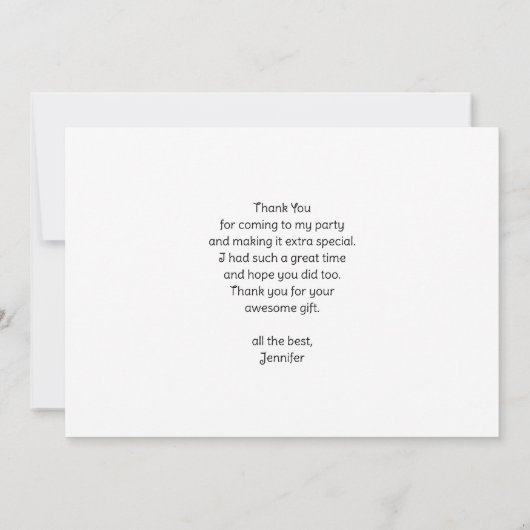 grillige nacht grote maan landschapsfeest bedankkaart (Achterkant)