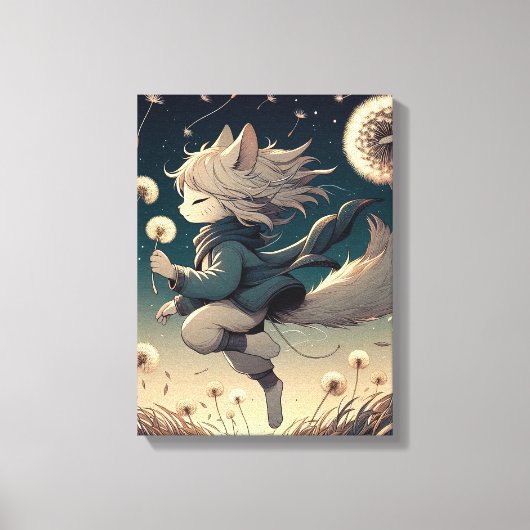 grillige nachtwandelaar canvas afdruk (Voorkant)