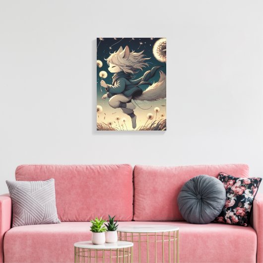 grillige nachtwandelaar canvas afdruk (Insitu (Woonkamer))