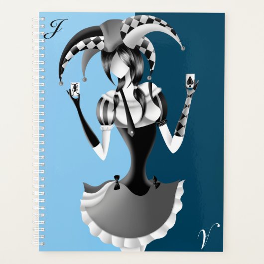 Grillige Nar met twee Speelkaarten Planner (Voorkant)