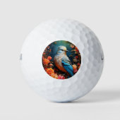 grillige Natuur blue bird Golfballen (Voorkant)