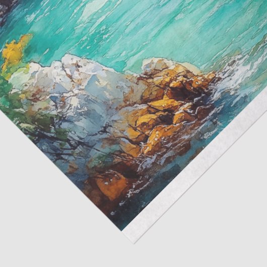 grillige nautische piratenschip decoupage tissuepapier (Detail)