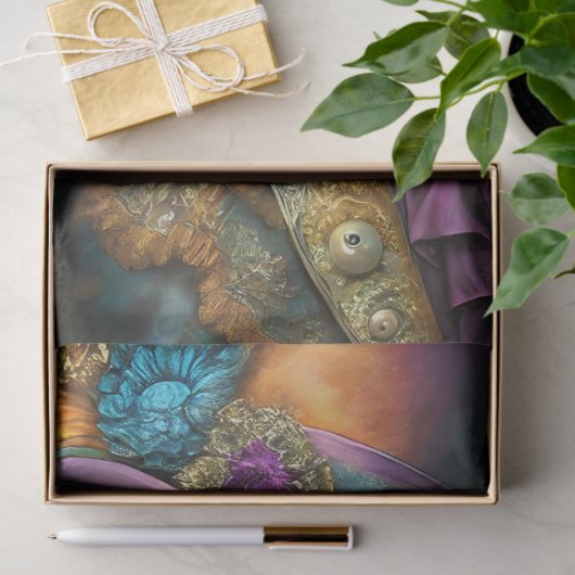 grillige nester decoupage tissuepapier (Geschenk)