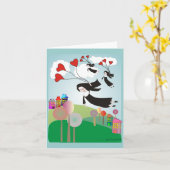 grillige nonnen met ballonnen en briefkaarten (Gele Bloem)