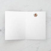 Grillige Noorderpool Rendier Muis Watercolor Kunst Kaart (Binnen)