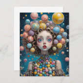 grillige noot-Kaart Notitiekaartje (Voorkant / Achterkant)