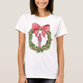 Grillige Notenkraker Kerstkrans T-shirt