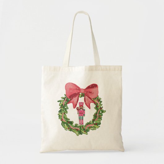 Grillige Notenkraker Kerstkrans Tote Bag (Voorkant)