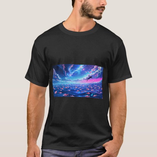 Grillige Oceaan T-shirt (Voorkant)