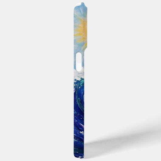 grillige oceaangolf | impressionisme schilderij Case-Mate iPhone case (Achterkant / Rechts)