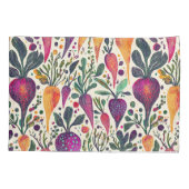 grillige oogst levendige moestuin kussensloop (Achterkant-Links)