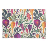 grillige oogst levendige moestuin kussensloop (Voorkant-Links)