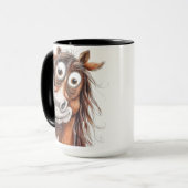 Grillige paard mok (Voorkant links)