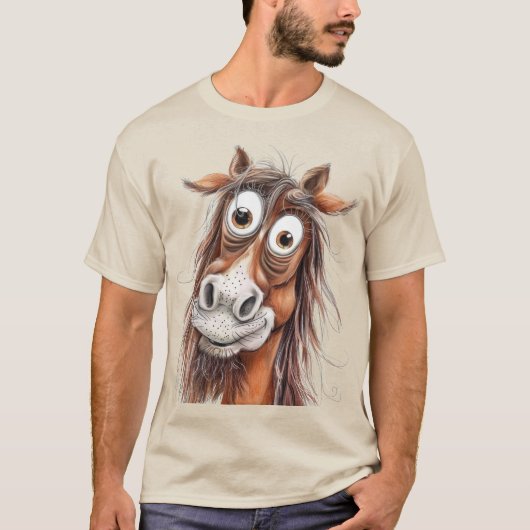 Grillige paard t-shirt (Voorkant)
