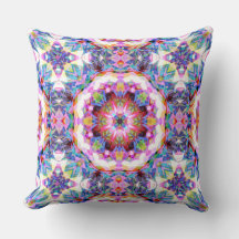 Grillige Paarse Blauwe Roze Kleurrijke Patroon