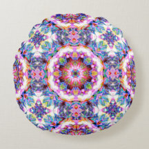 Grillige Paarse Blauwe Roze Kleurrijke Patroon