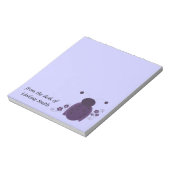 Grillige Paarse Lieveheersbeestje Notitieblok (Linkerzijde)
