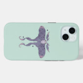 Grillige Paarse Mot met Sterrenvonken Case-Mate iPhone Case (Achterkant (horizontaal))