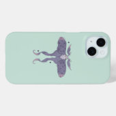 Grillige Paarse Mot met Sterrenvonken Case-Mate iPhone Case (Achterkant (horizontaal))