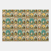  grillige paasdagen. Paaslam, Pasen Inpakpapier Vel (Voorkant)