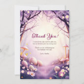 Grillige Paasei Paddenstoel Meisje Verjaardagsfees Bedankkaart (Voorkant)