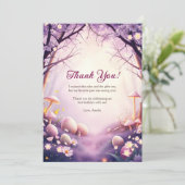 Grillige Paasei Paddenstoel Meisje Verjaardagsfees Bedankkaart (Staand voorkant)