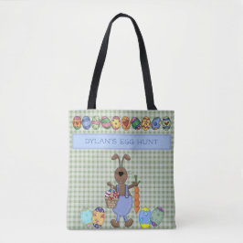 Grillige Paashaas - Paaseierenjacht Boodschappenta Tote Bag