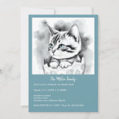 grillige paaskat in bloemeneierschaal (Voorkant)