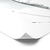 grillige paaskat in bloemeneierschaal poster (Hoek)