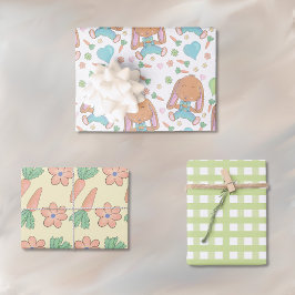 grillige paaswrapping paper flat sheet