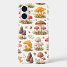 Grillige Paddenstoel Patroon – Vintage Botanisch